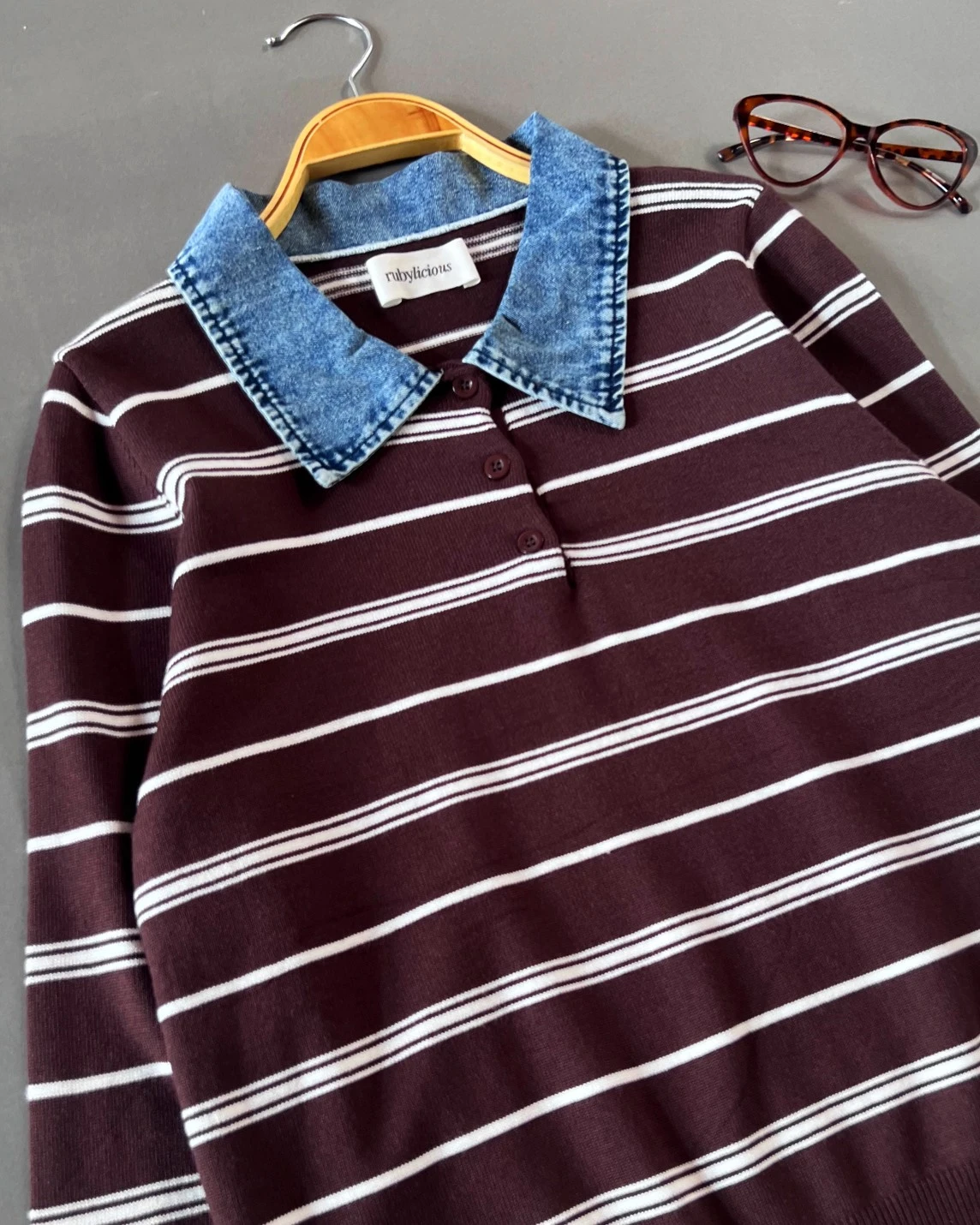 Dianza Stripe Longsleeve Coffee