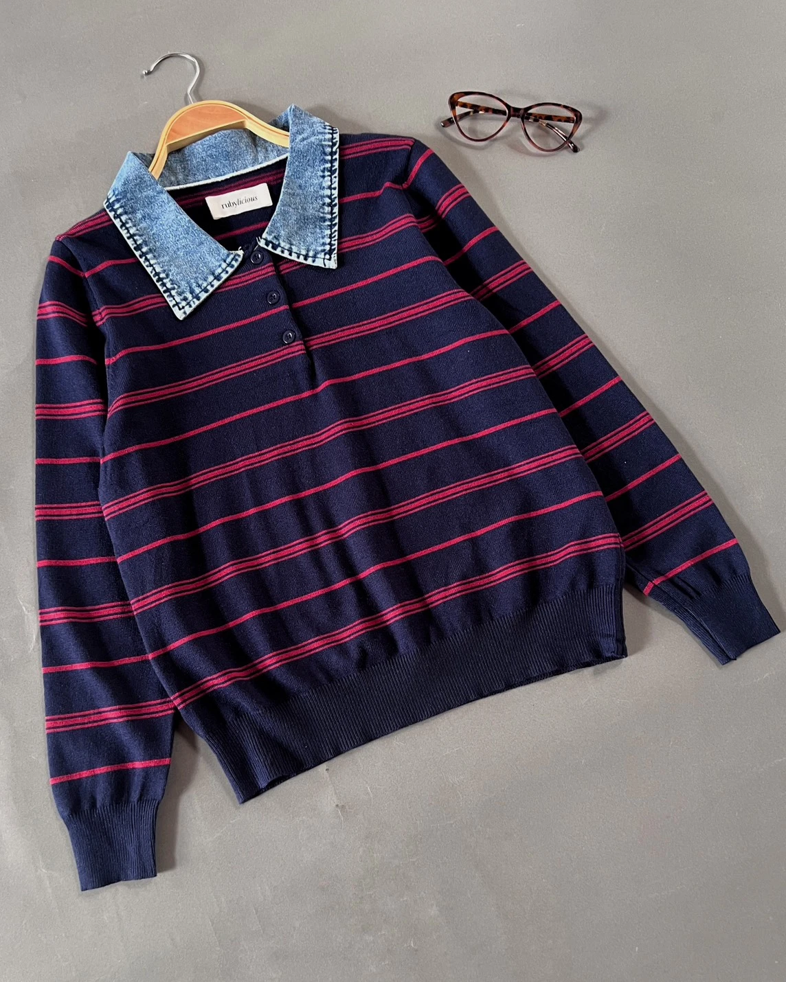 Dianza Stripe Longsleeve Navy