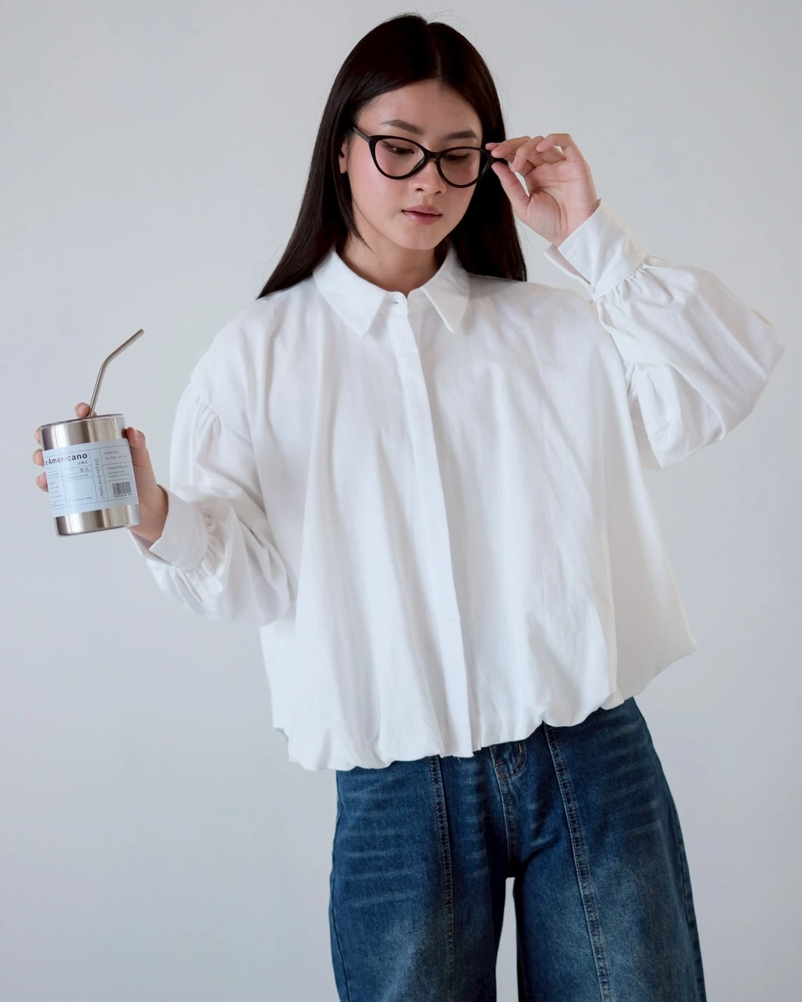 Alternative view of Damila Shirt Kode 80148 Broken White