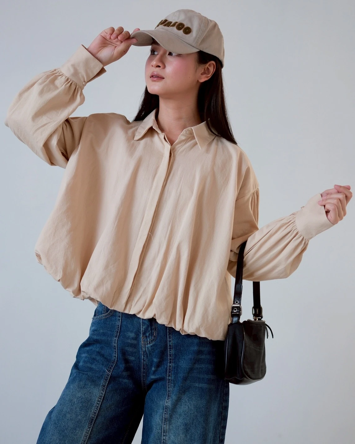 Damila Shirt Kode 80148 Cream