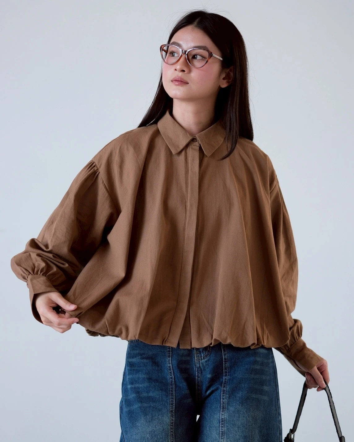 Damila Shirt Kode 80148 Brown