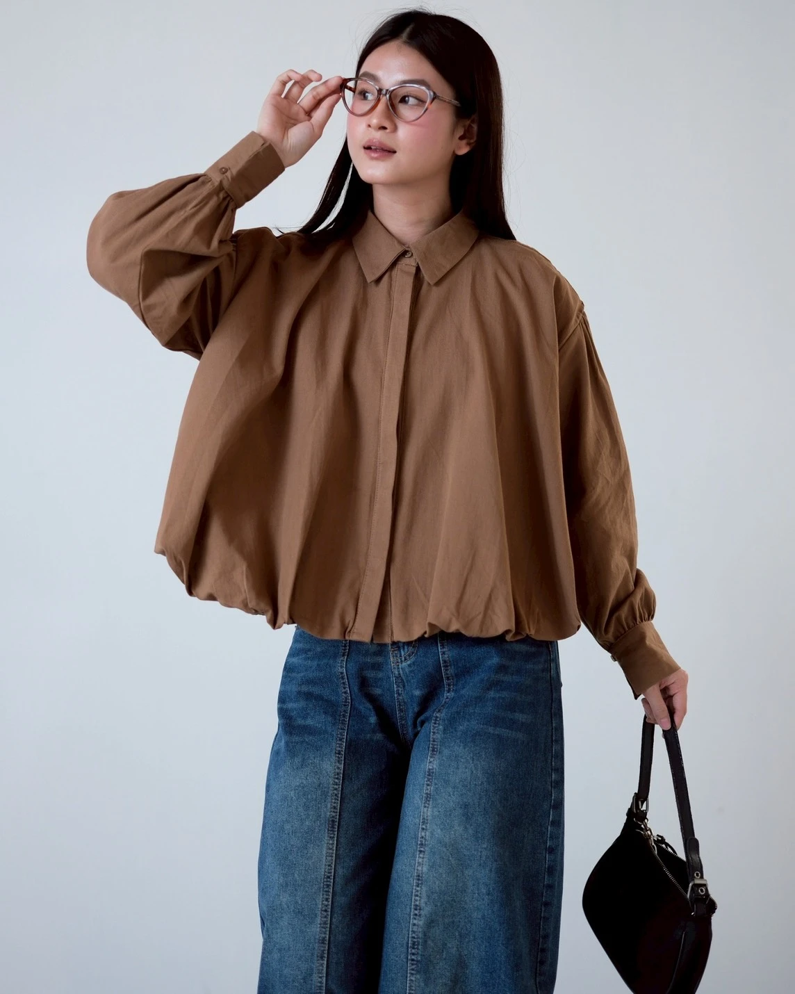 Alternative view of Damila Shirt Kode 80148 Brown