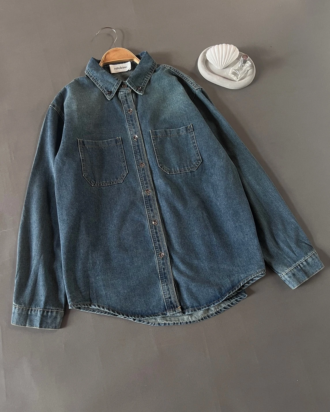Elisia Denim Shirt Medium Blue - Image 2