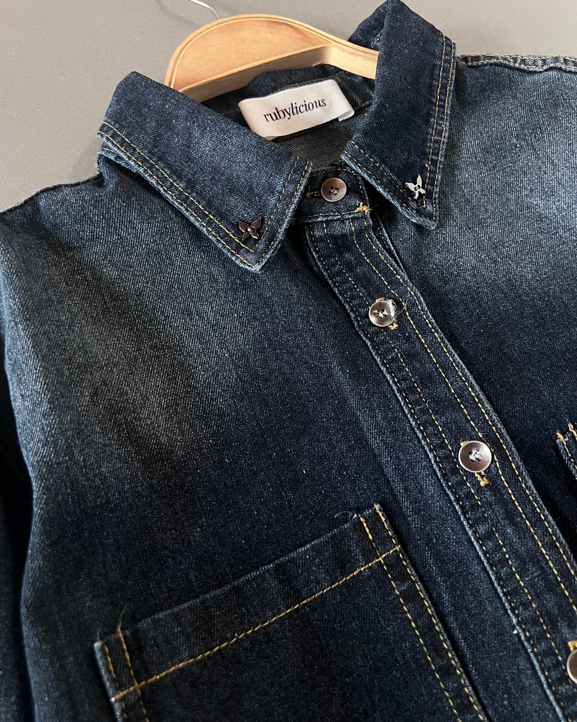 Alternative view of Elisia Denim Shirt Dark Blue