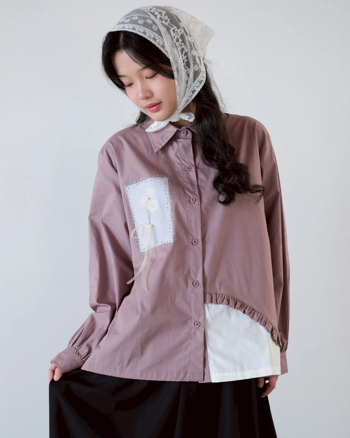 Esmarie Shirt Dusk Mauve - Image 3