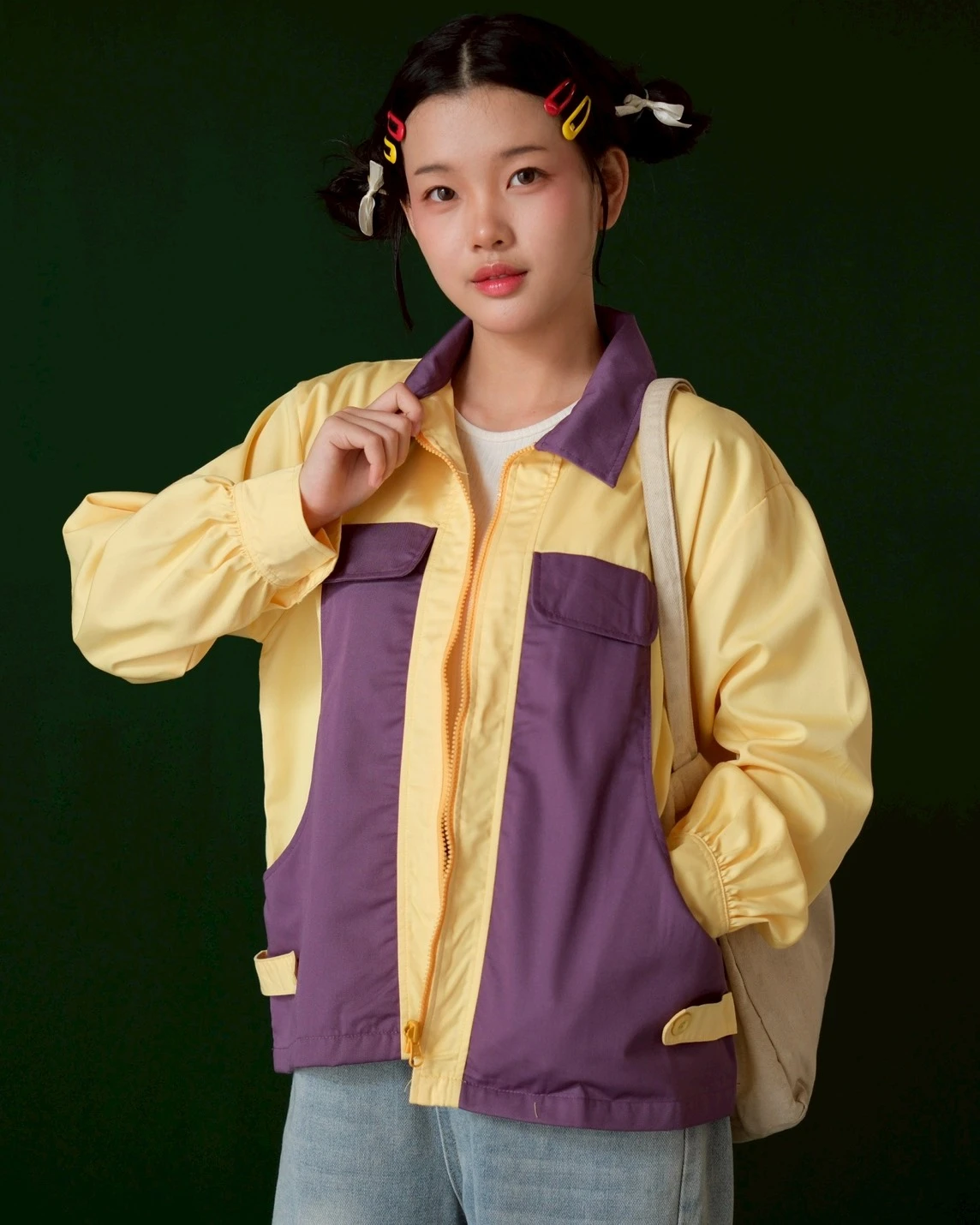 Galeia Jacket Yellow-Purple - Image 3
