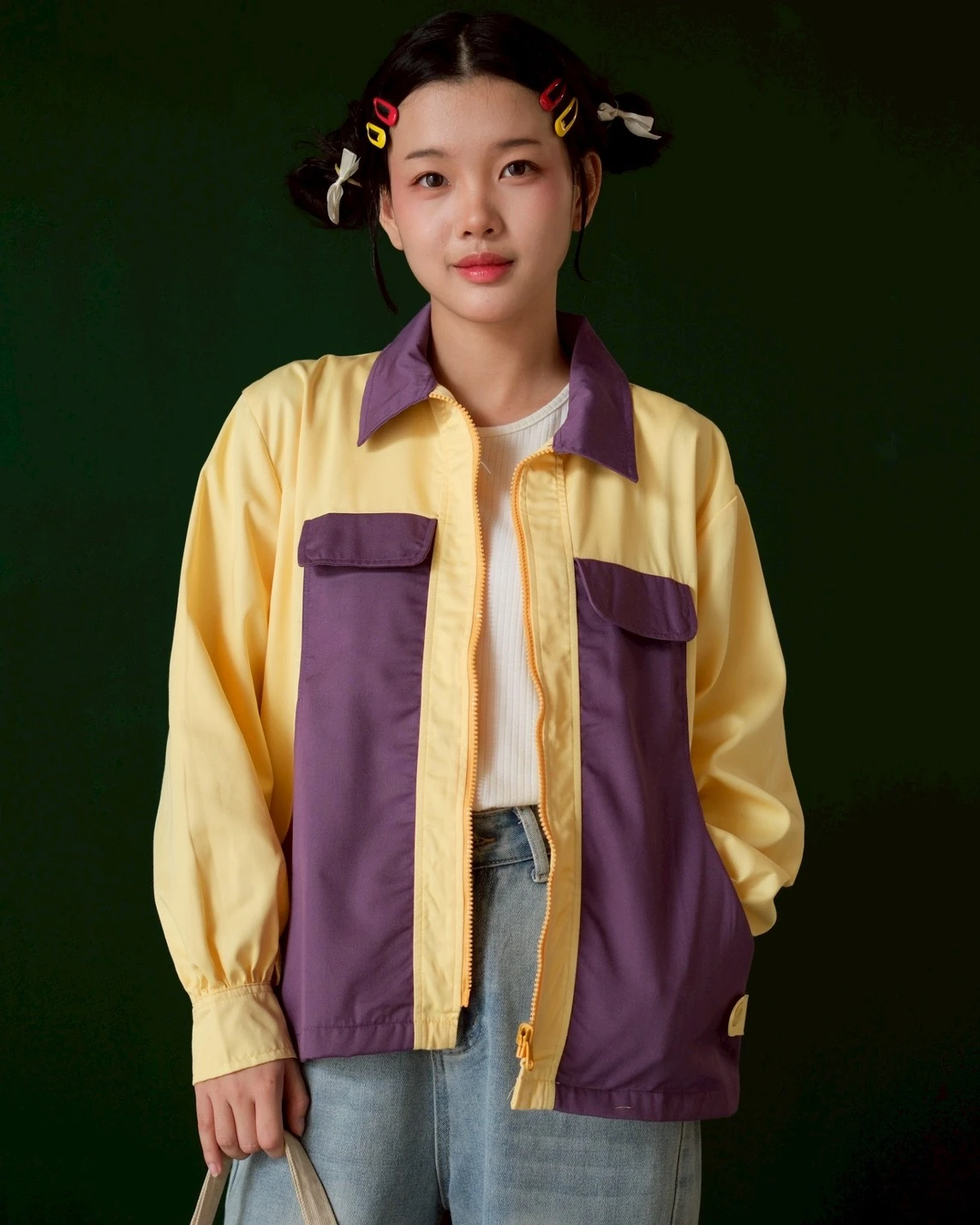 Galeia Jacket Yellow-Purple