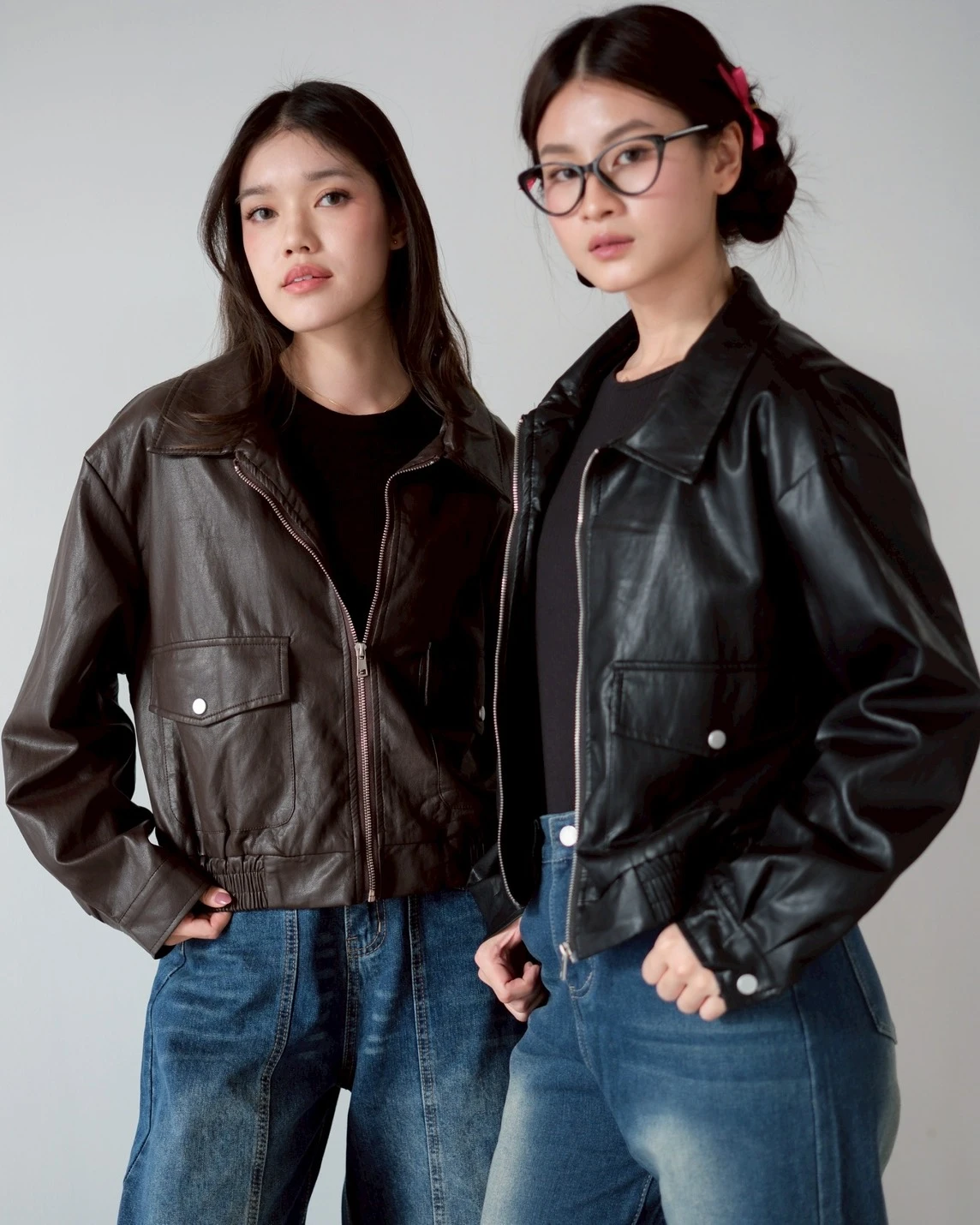 Alternative view of Gisya Leather Jacket Kode 8660 Black