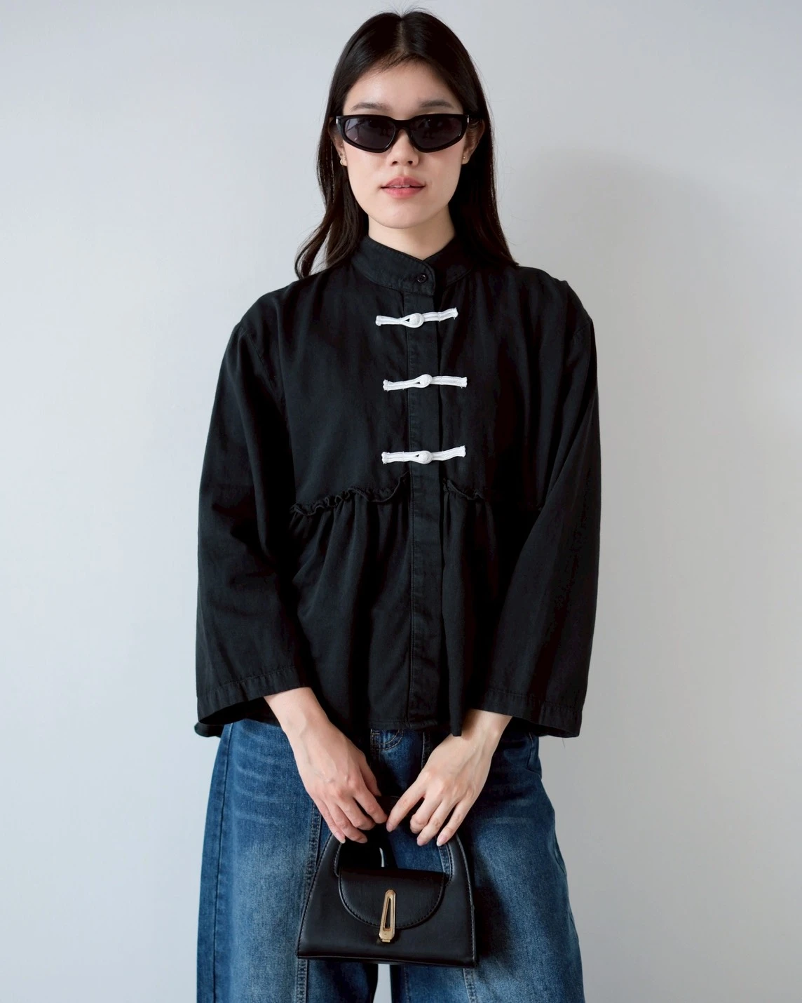 Havelyn Denim Shirt Kode 6425 Black