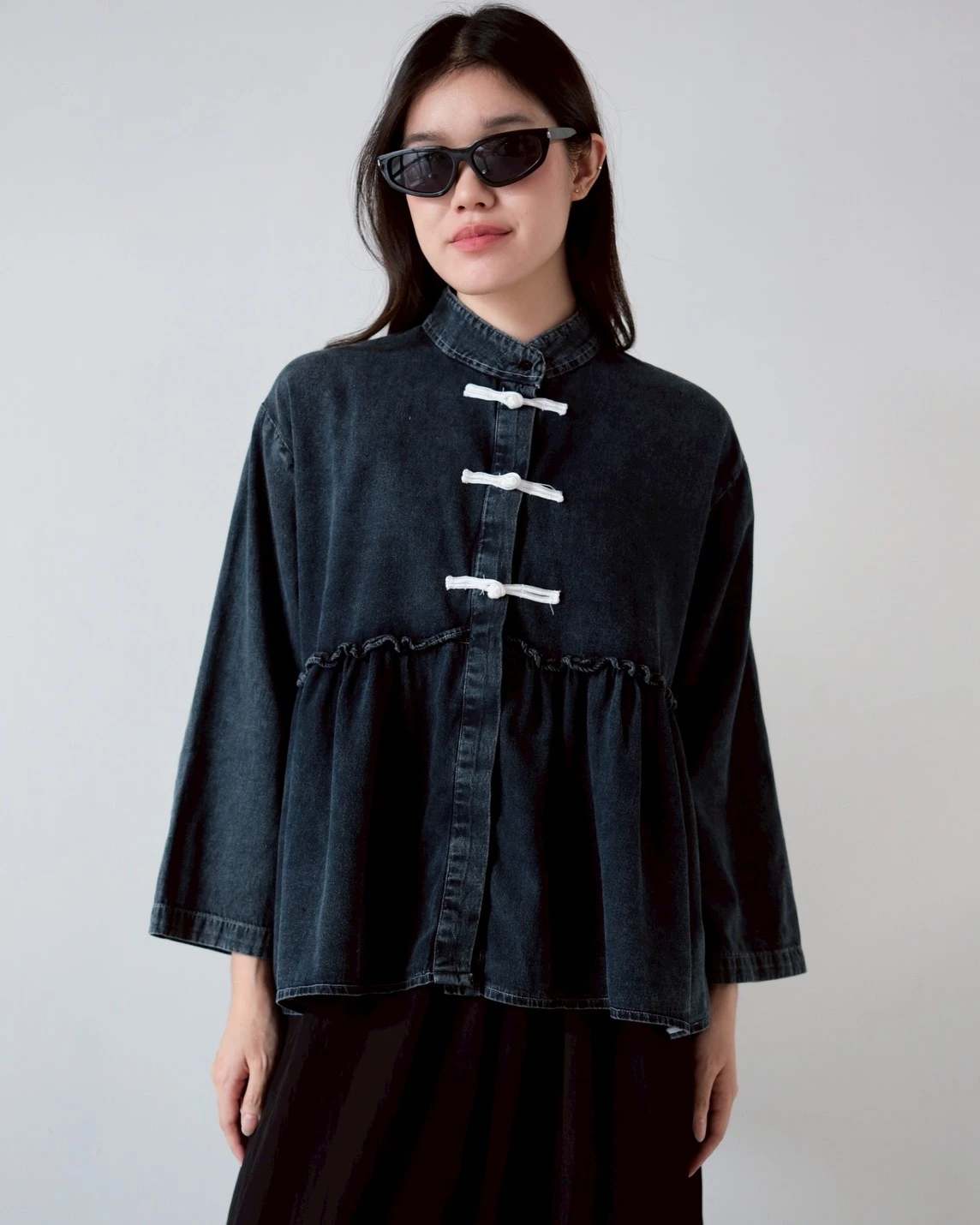 Alternative view of Havelyn Denim Shirt Kode 6425 Misty Black