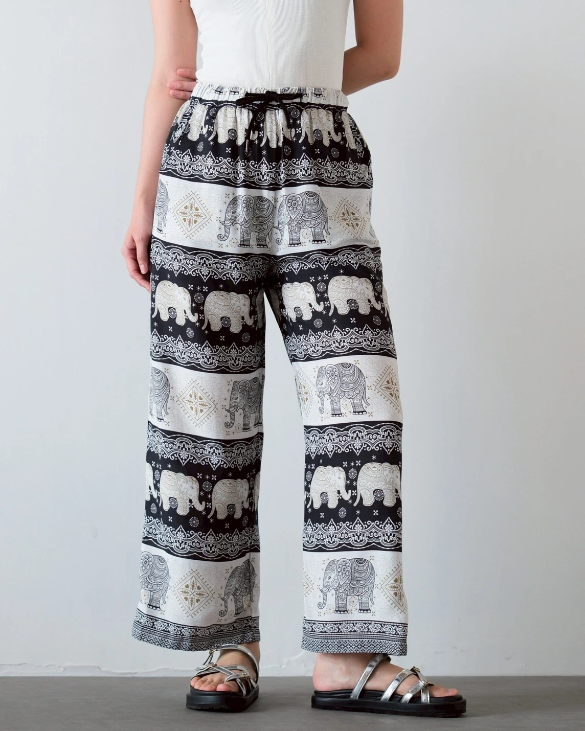 Helisa Cullote Pants Black-Bw