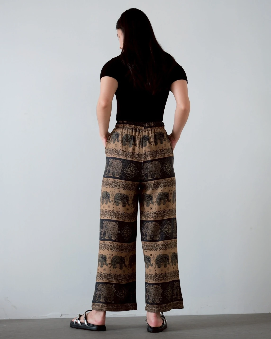 Helisa Cullote Pants Brown - Image 3