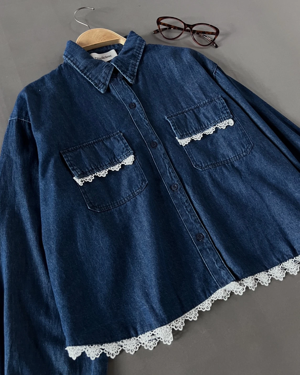 Iveria Denim Shirt Dark Blue