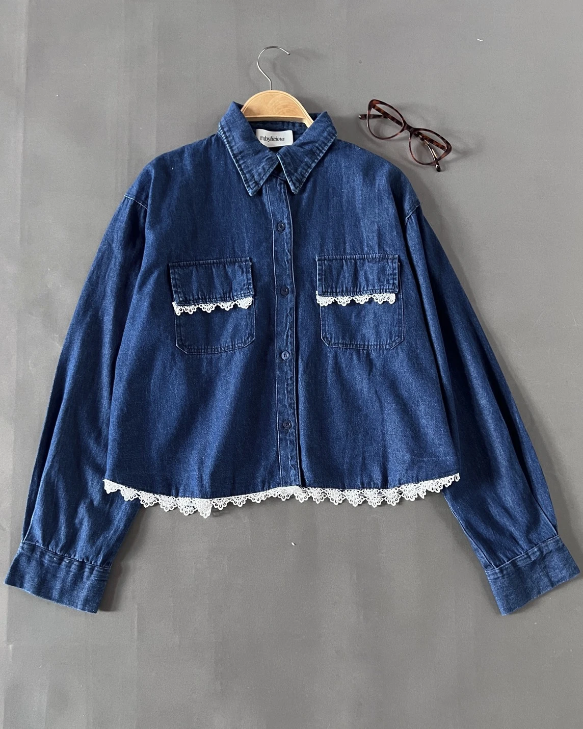Iveria Denim Shirt Dark Blue - Image 2