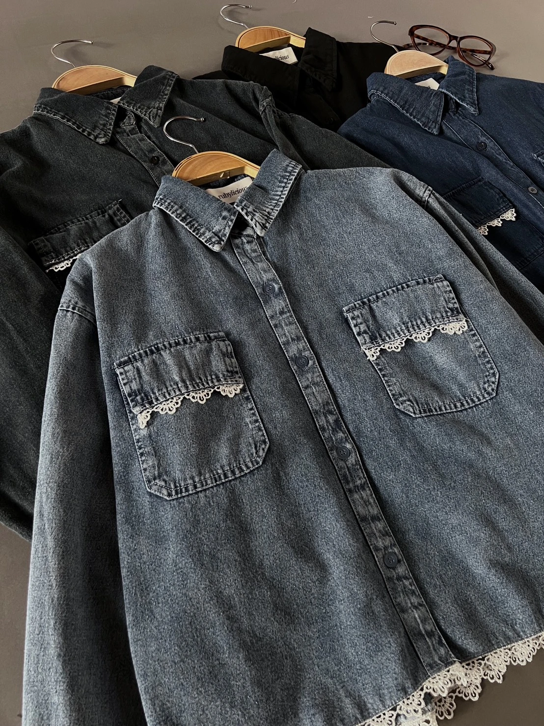 Iveria Denim Shirt Dark Blue - Image 3