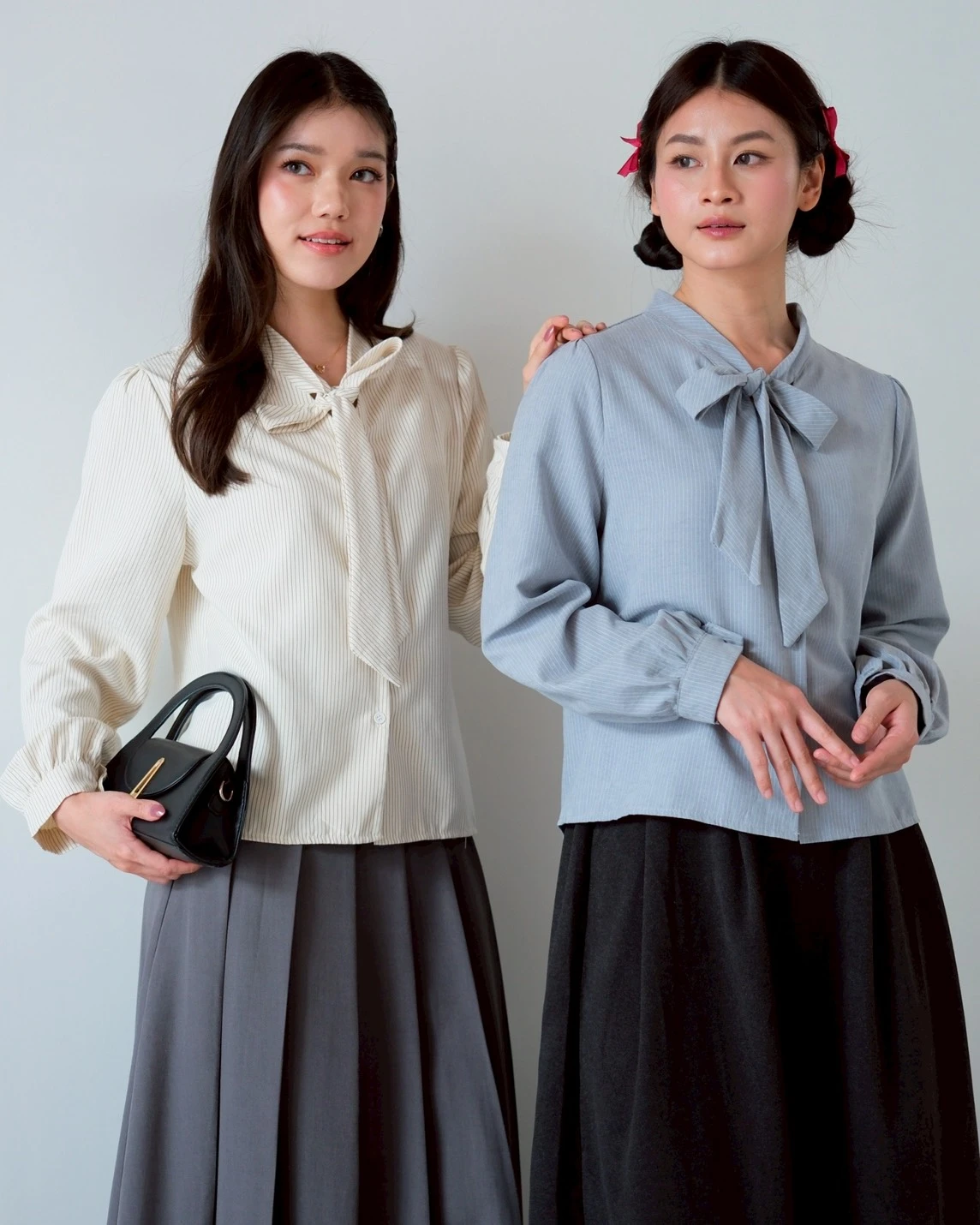 Alternative view of Ilyora Stripe Shirt Kode 311-1 Ivory