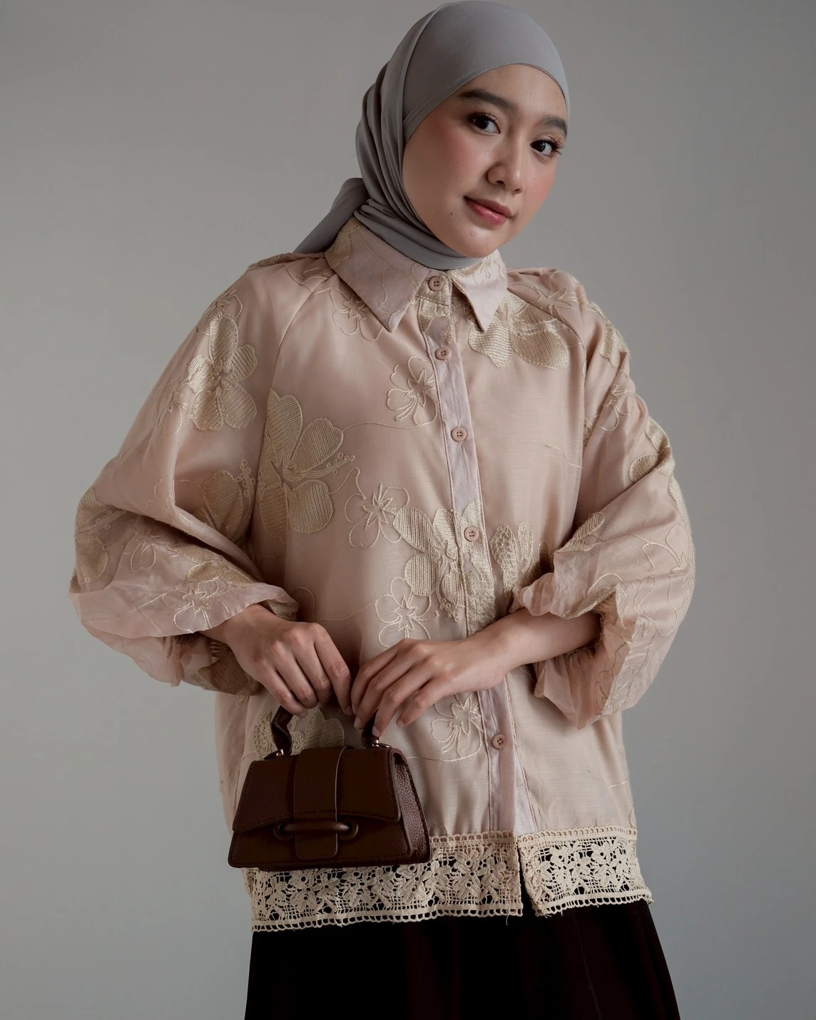 Jaziel Shirt Kode 189M Cream - Image 3