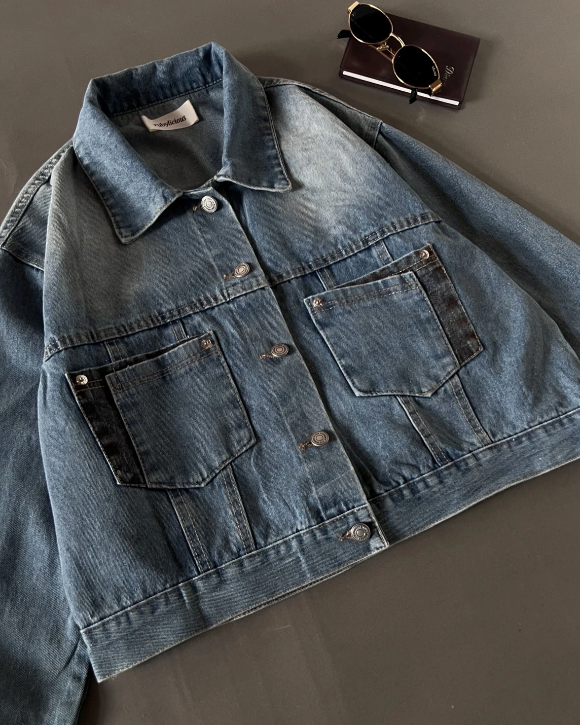 Alternative view of Jelka Denim Jacket Kode 194M Medium Blue-Black