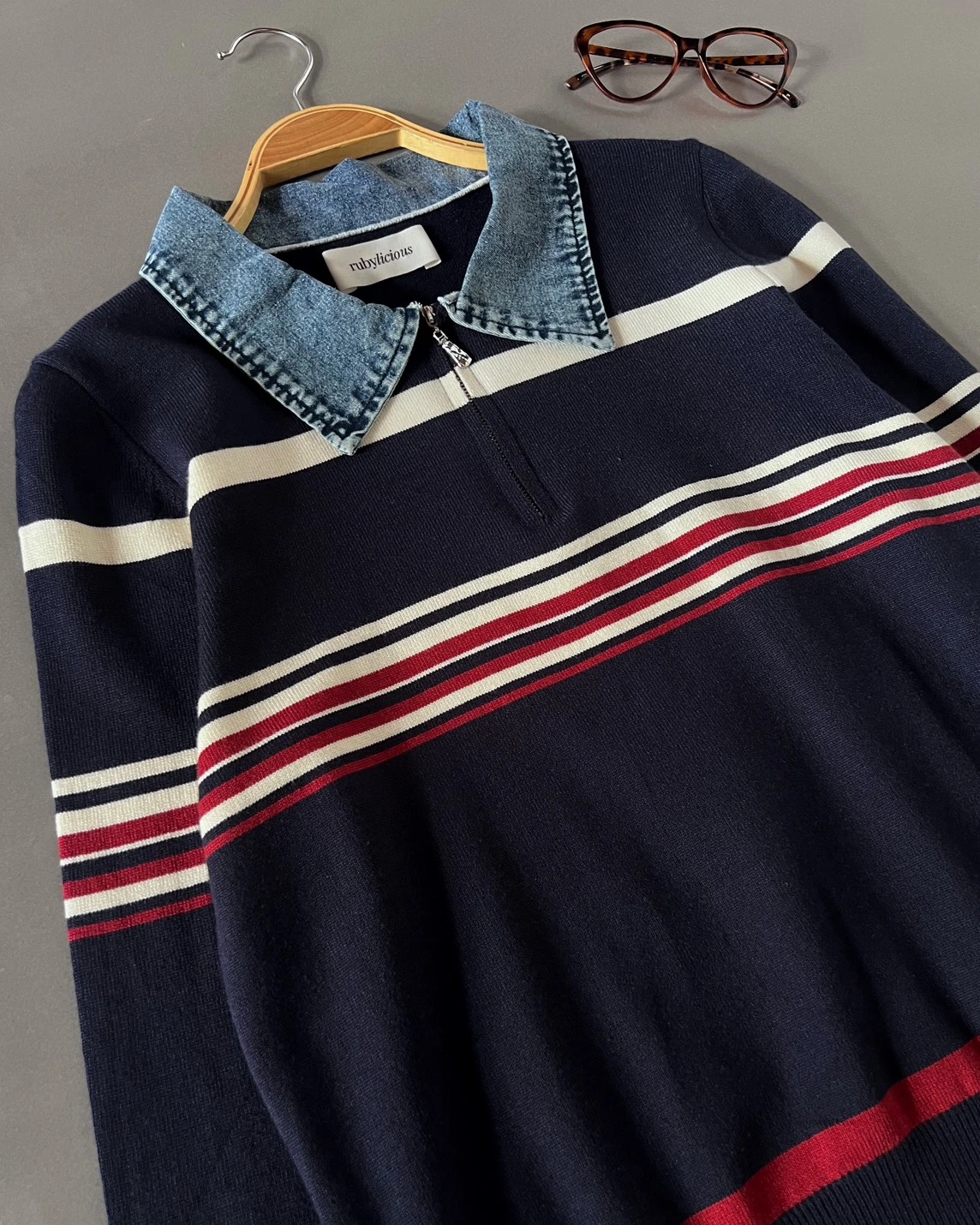 Kavira Stripe Longsleeve Navy