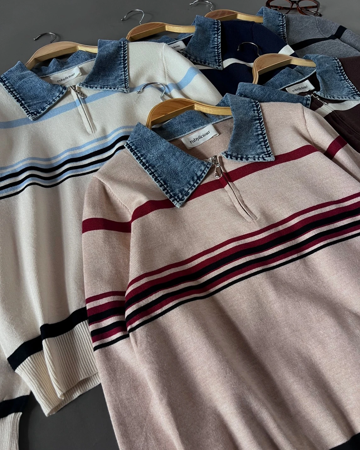 Kavira Stripe Longsleeve Grey - Image 3