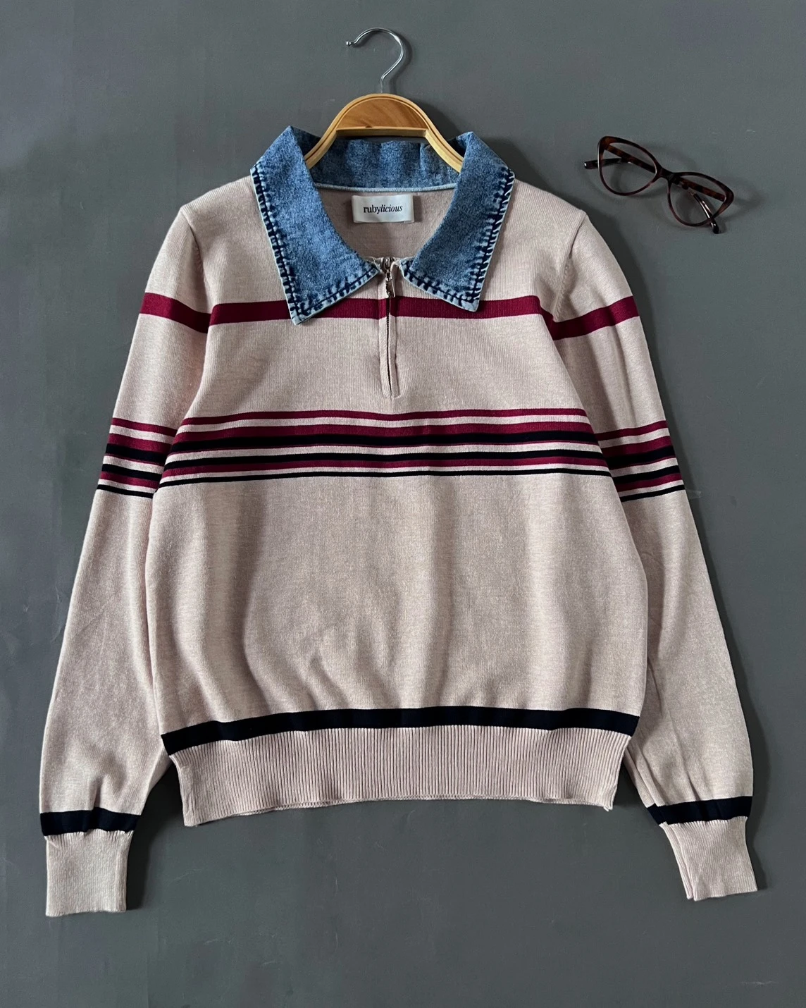 Alternative view of Kavira Stripe Longsleeve Cream