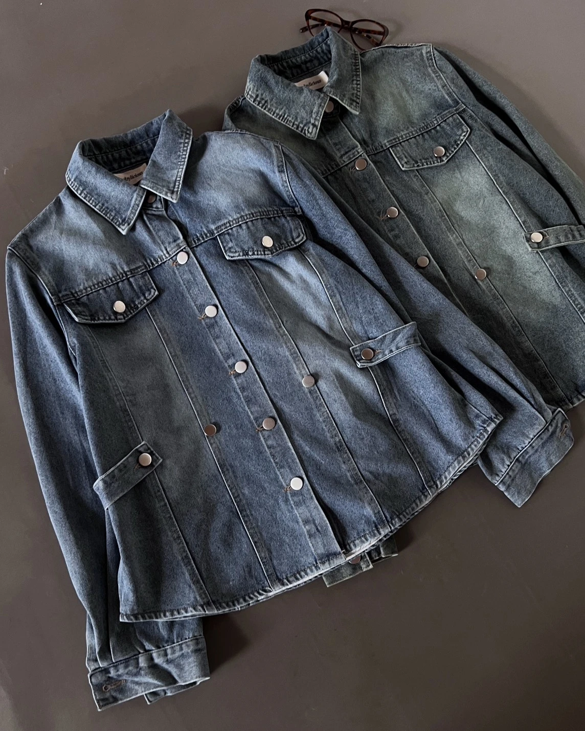 Kesia Denim Jacket Medium Blue - Image 4