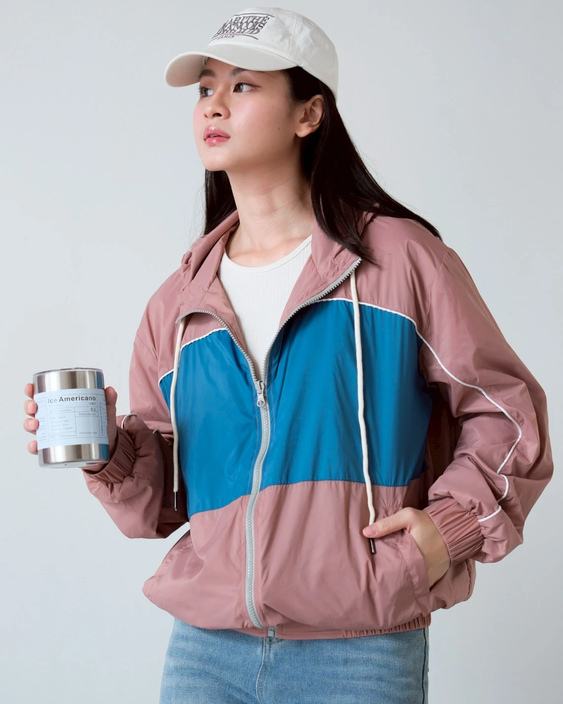 Korean Jacket Dusty Rose
