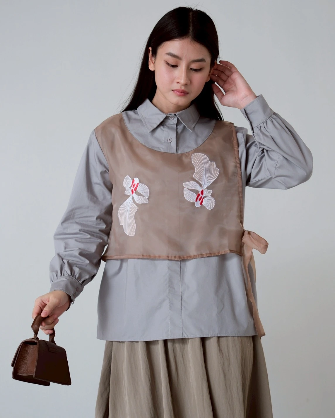 Marion Shirt Stone Grey