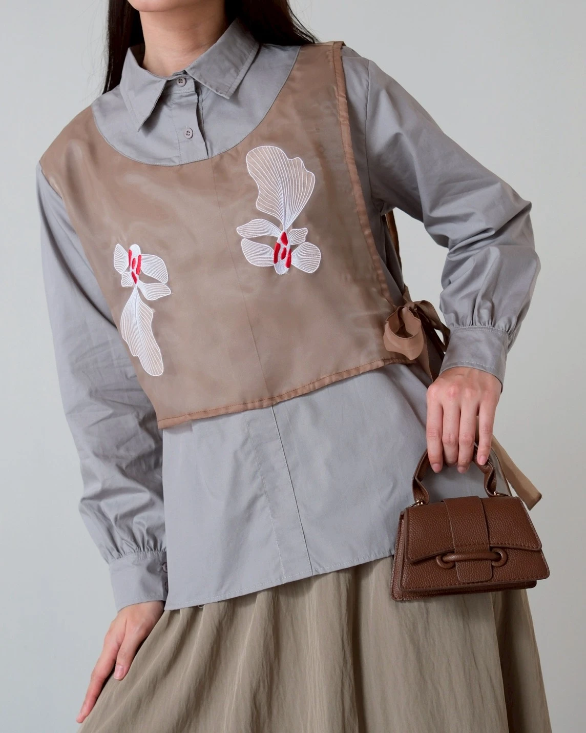 Alternative view of Marion Shirt Stone Grey