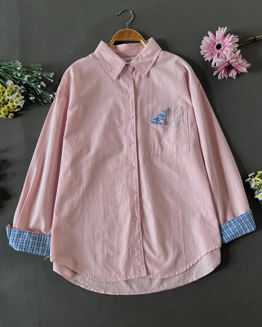 Qanza Shirt Kode 166M Pink