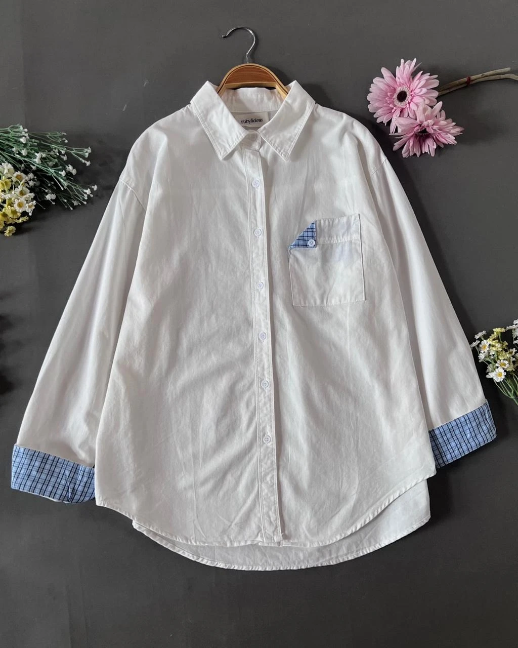 Qanza Shirt Kode 166M Broken White
