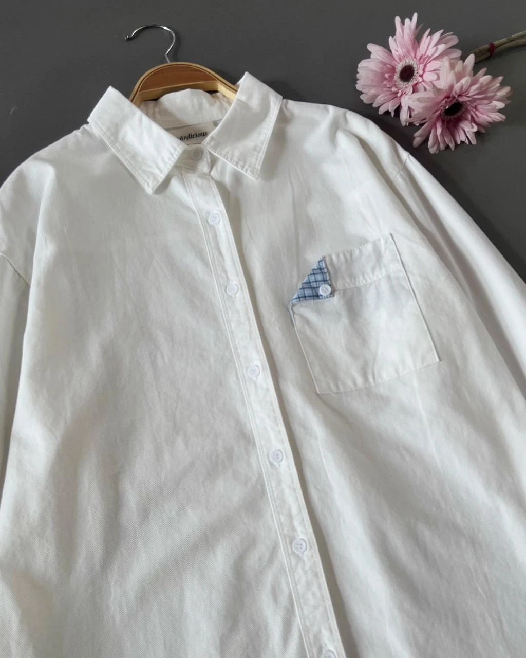 Qanza Shirt Kode 166M Broken White - Image 3