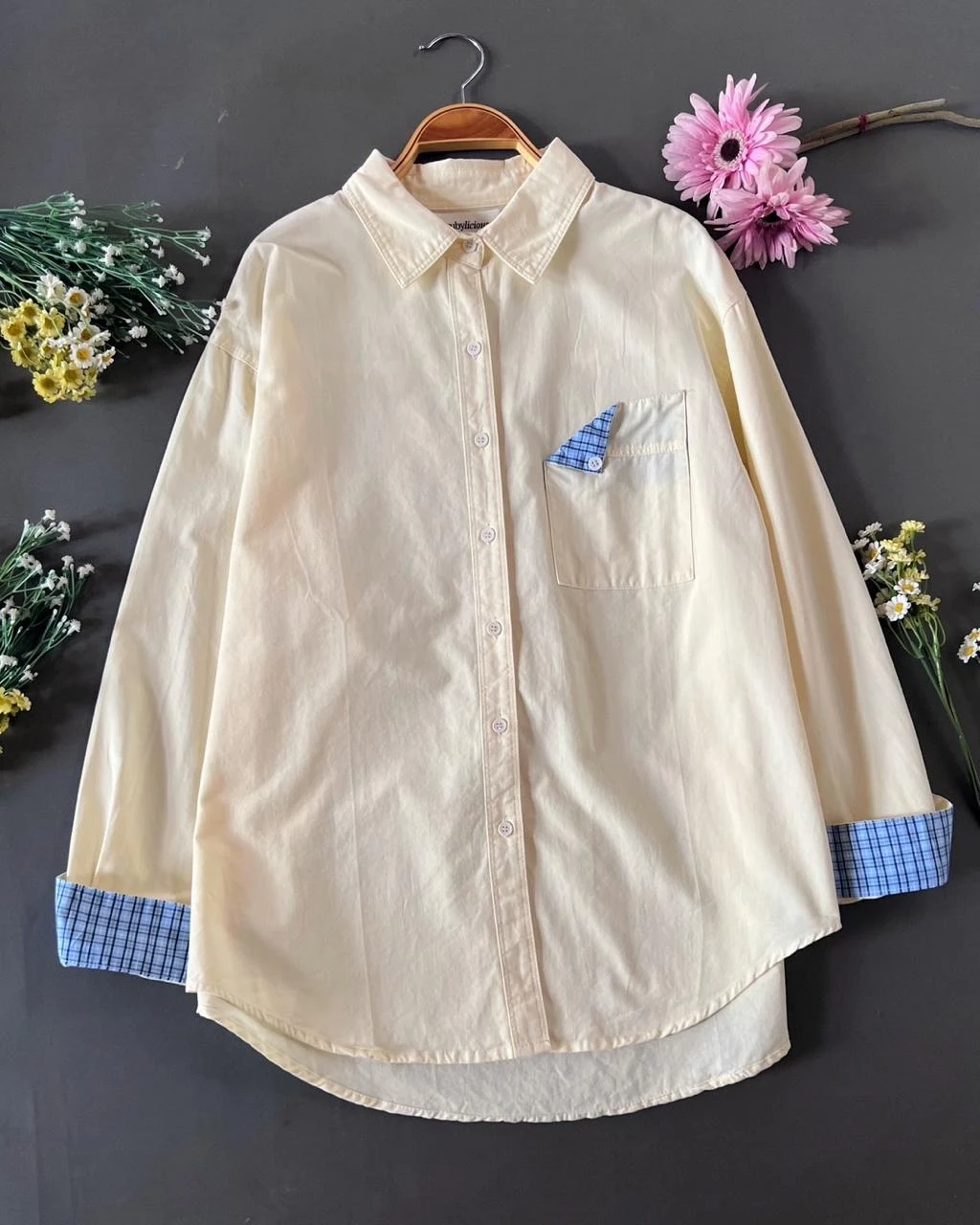 Qanza Shirt Kode 166M Ivory