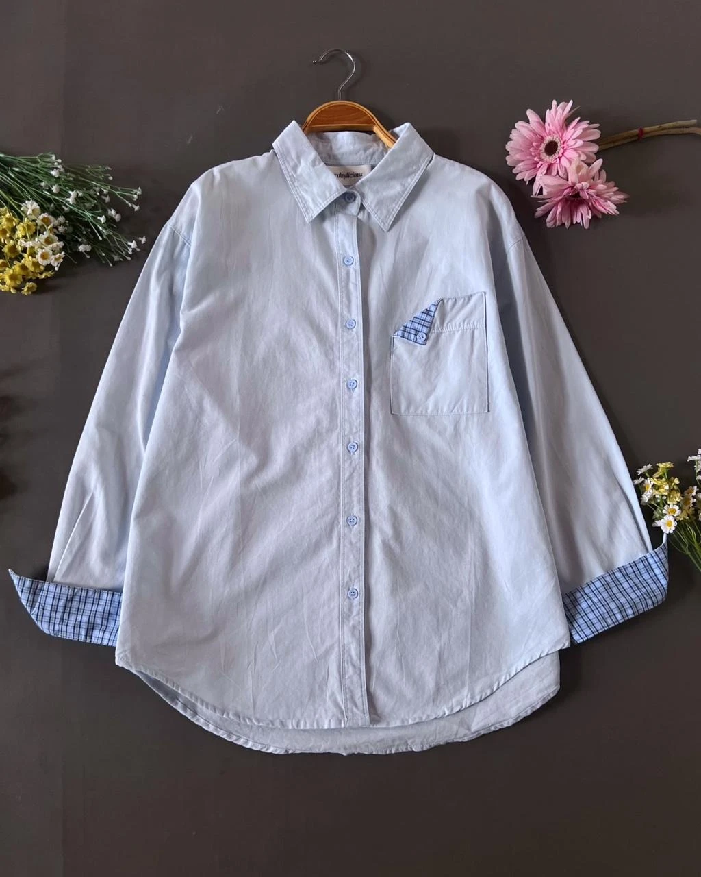 Qanza Shirt Kode 166M Blue