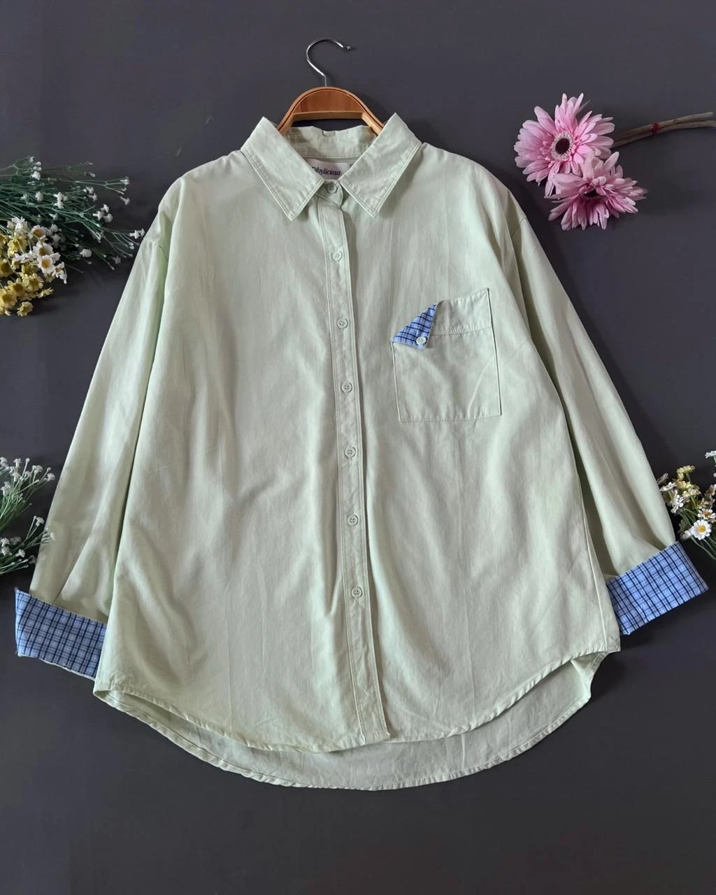 Qanza Shirt Kode 166M Mint