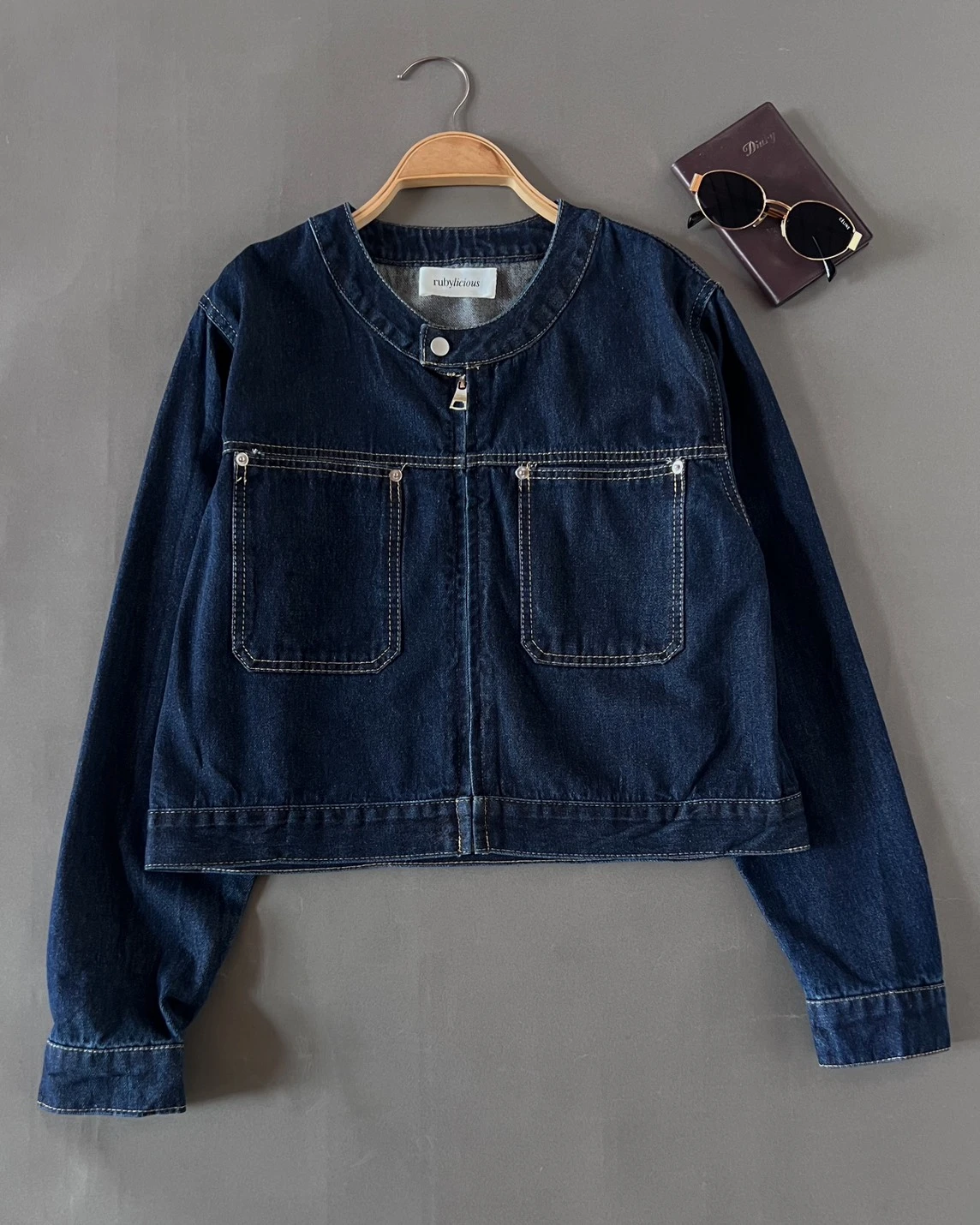 Renata Denim Jacket Kode 544N Dark Blue - Image 3
