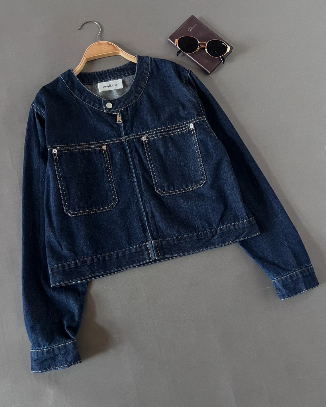 Renata Denim Jacket Kode 544N Dark Blue - Image 2