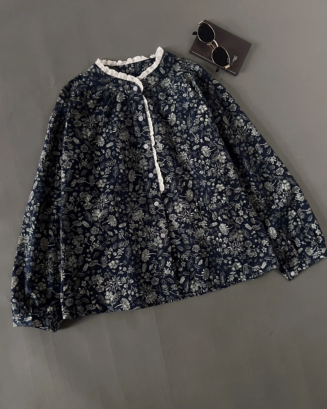 Rinela Shirt Kode 167M Navy - Image 2