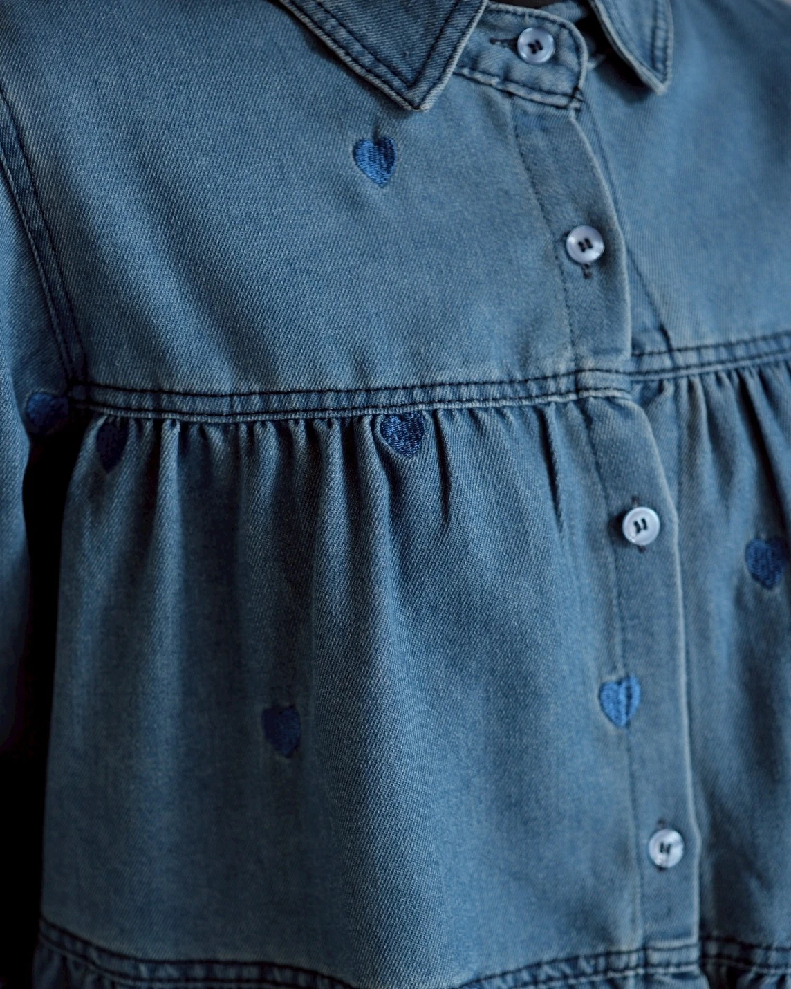 Xilena Denim Shirt Kode 188M Medium Blue - Image 2