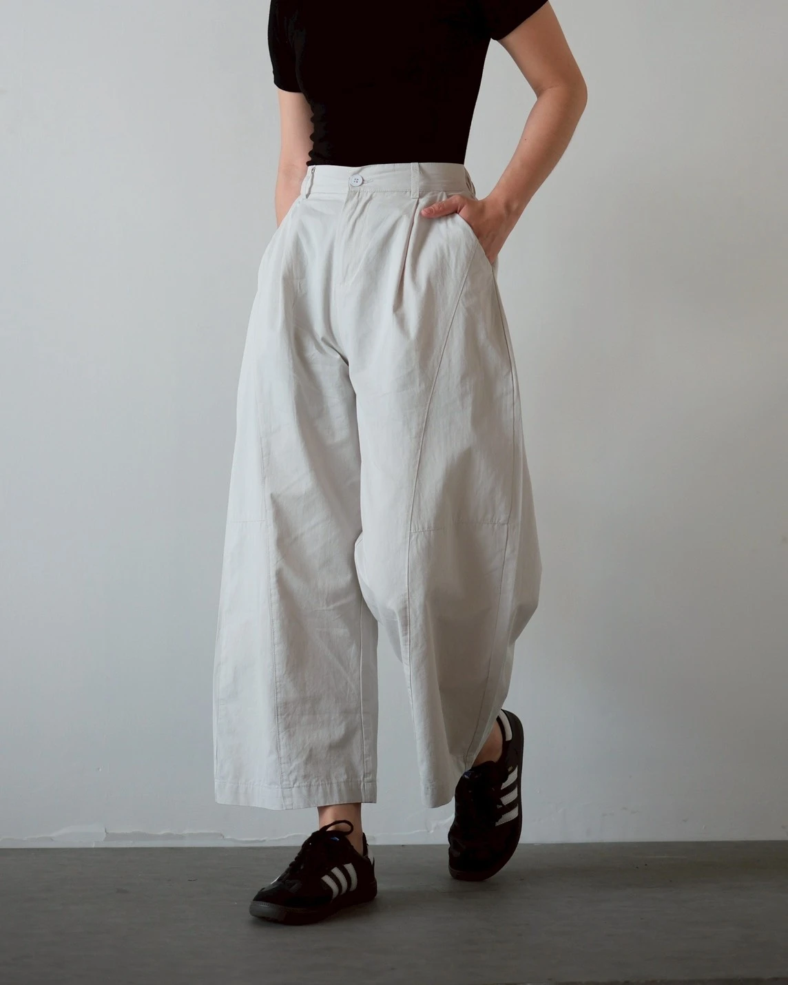 Ivania Cullote Pants Kode 45N Light Grey - Image 2
