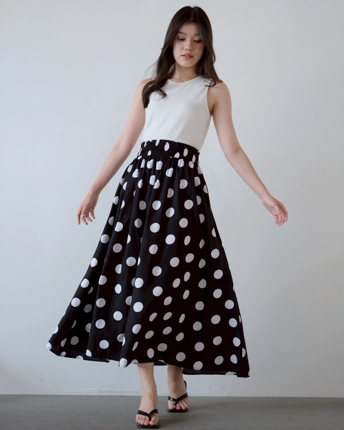 Alternative view of Balena Polka Skirt Black