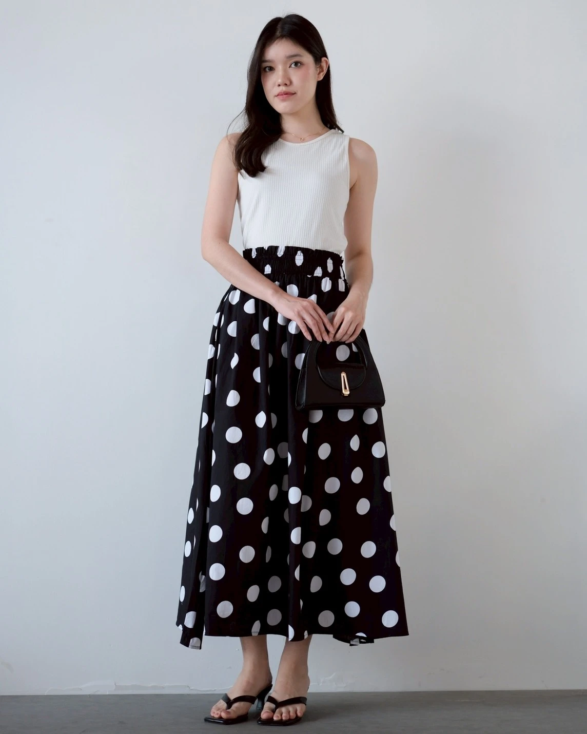 Balena Polka Skirt Black - Image 3