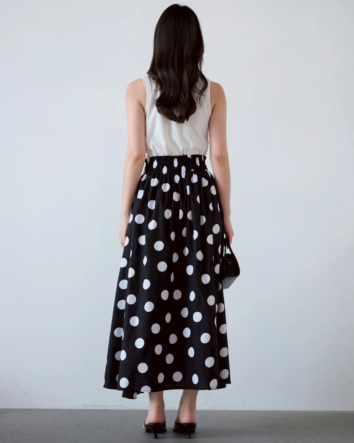 Balena Polka Skirt Black - Image 4
