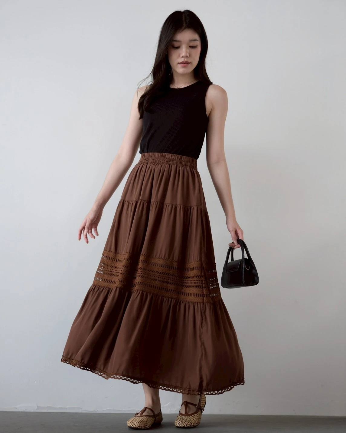 Alternative view of Olinda Skirt Kode 169M Brown