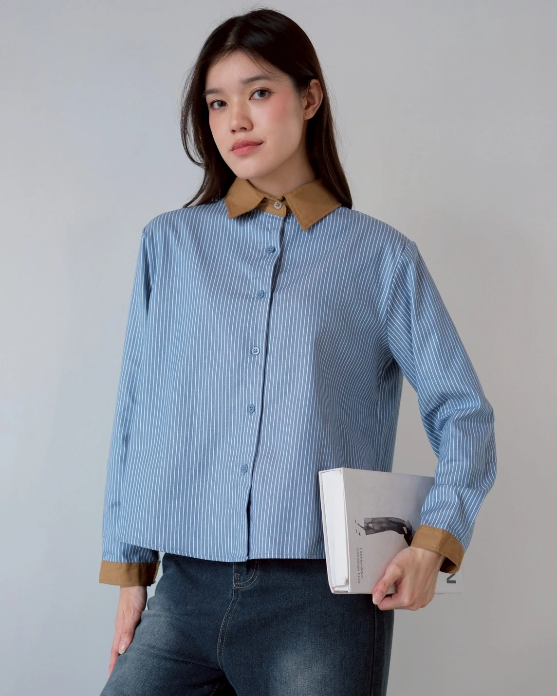 Alternative view of Fayra Stripe Shirt Brown