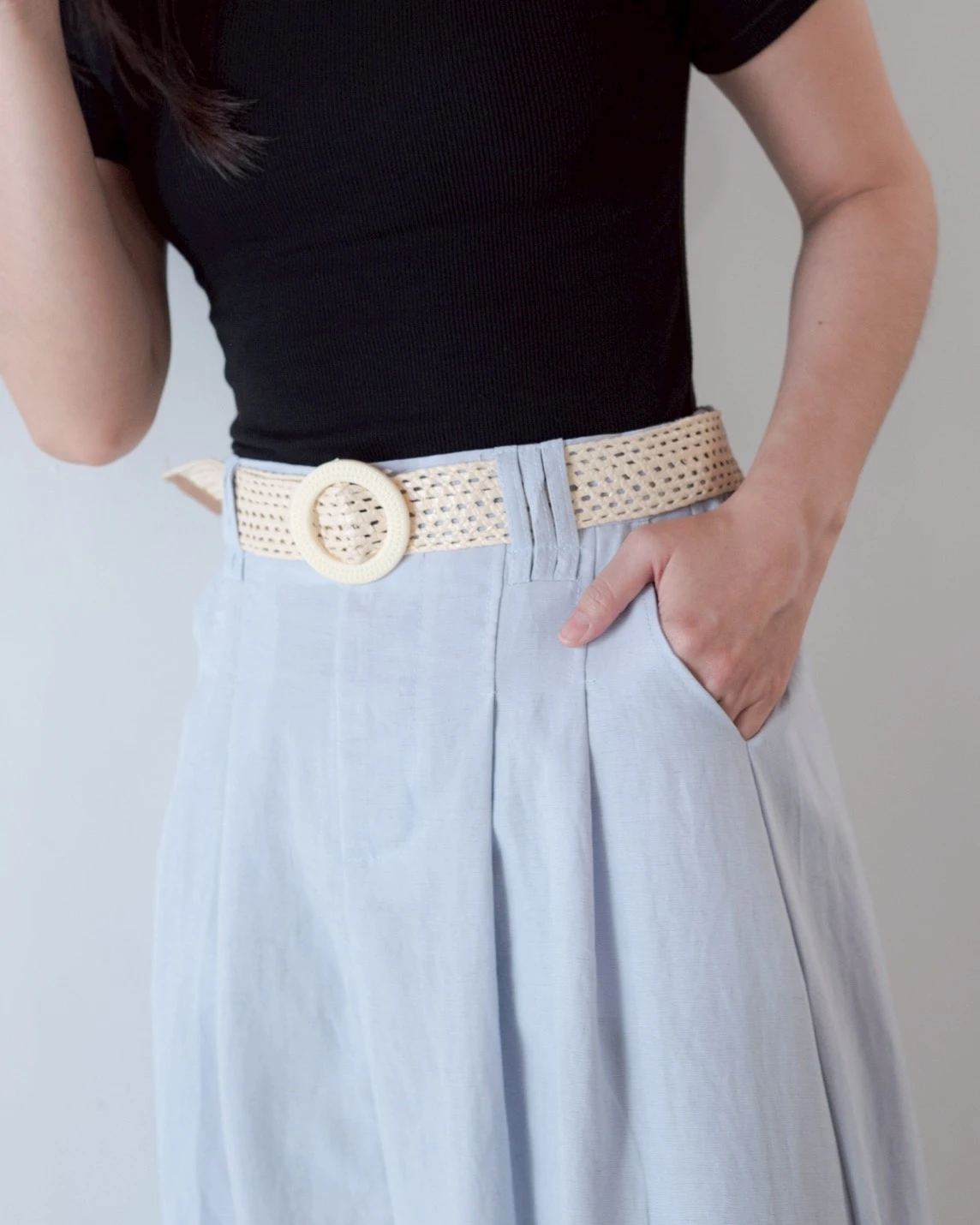 Alternative view of Belvira Skirt Kode 555N Blue