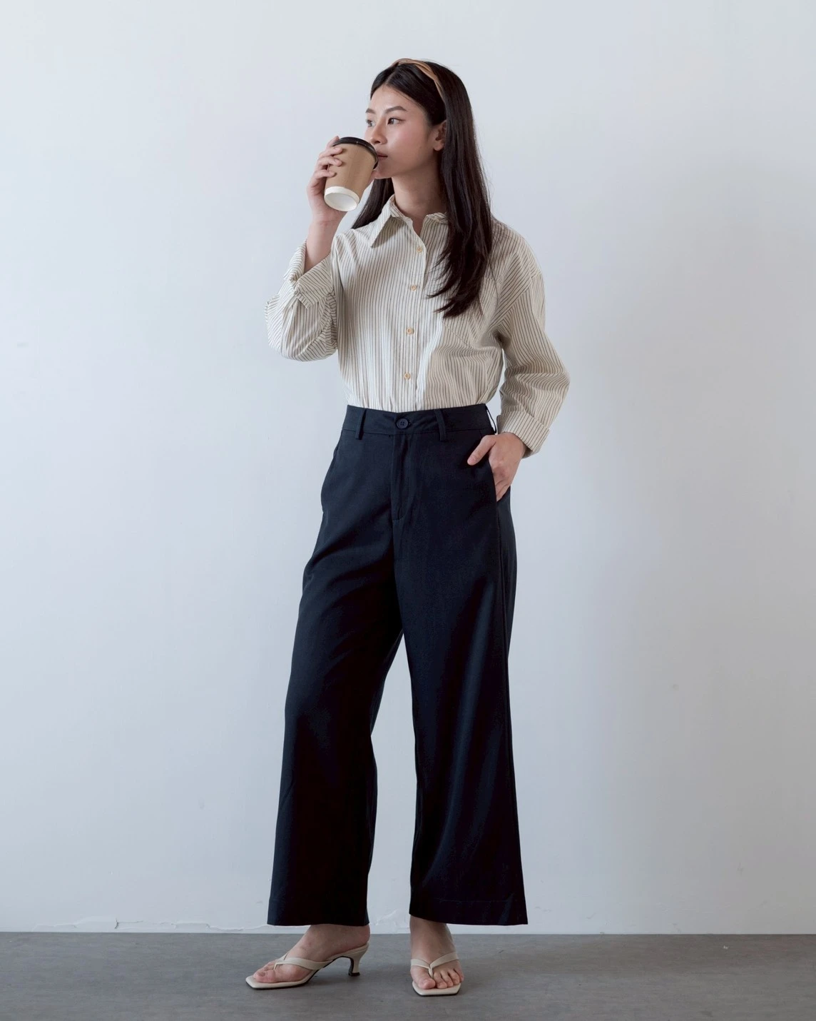 Alternative view of Geva Cullote Pants Kode 216M Blue Black