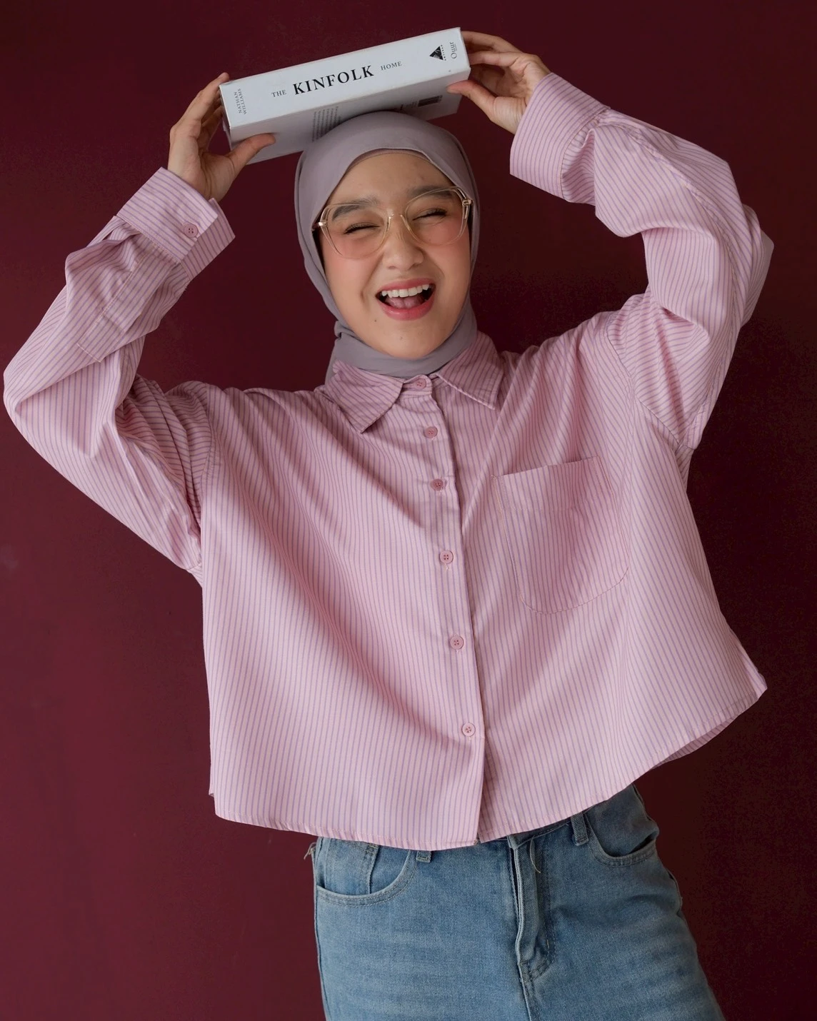 Yavera Stripe Shirt Pink