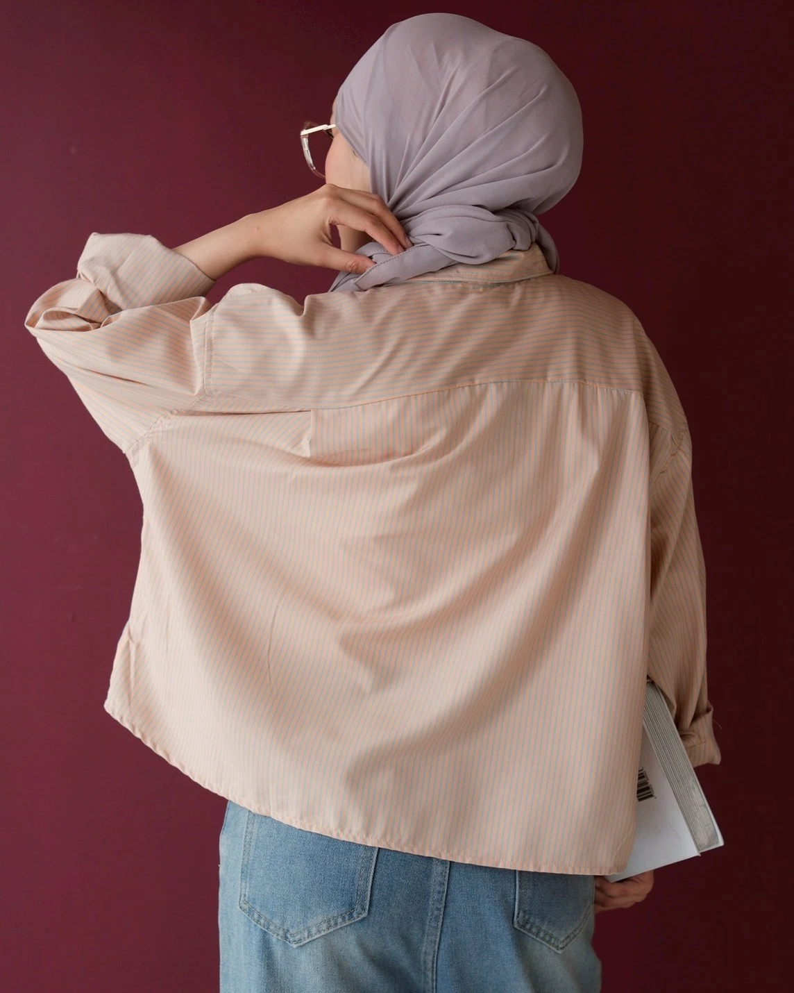 Yavera Stripe Shirt Cream - Image 3