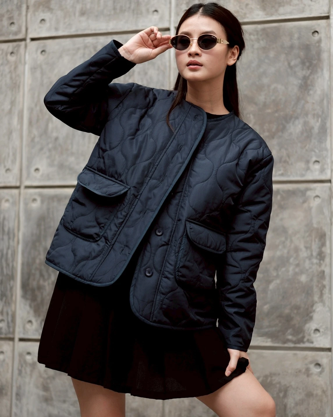 Nala Jacket Navy - Image 3